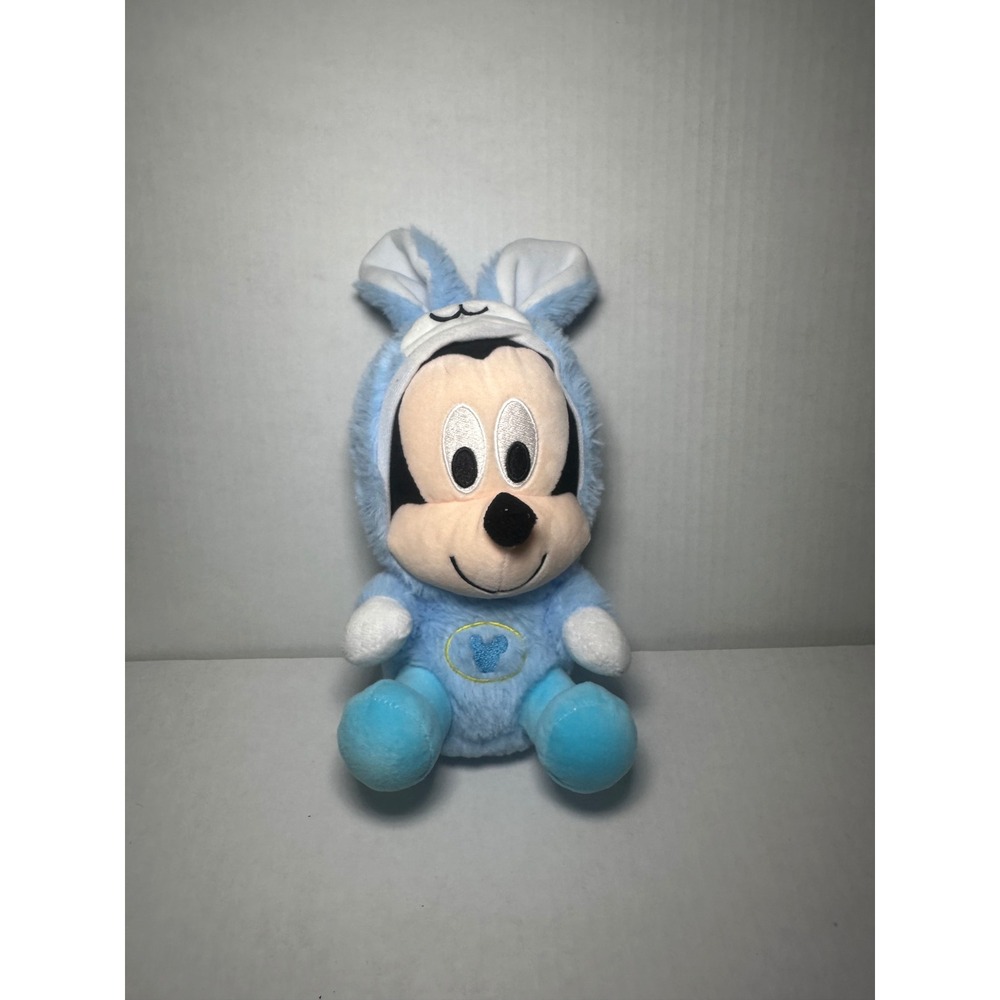 Disney‎ Mickey Mouse Blue Bunny Easter Costume Plush Stuffed Animal 11 Inch